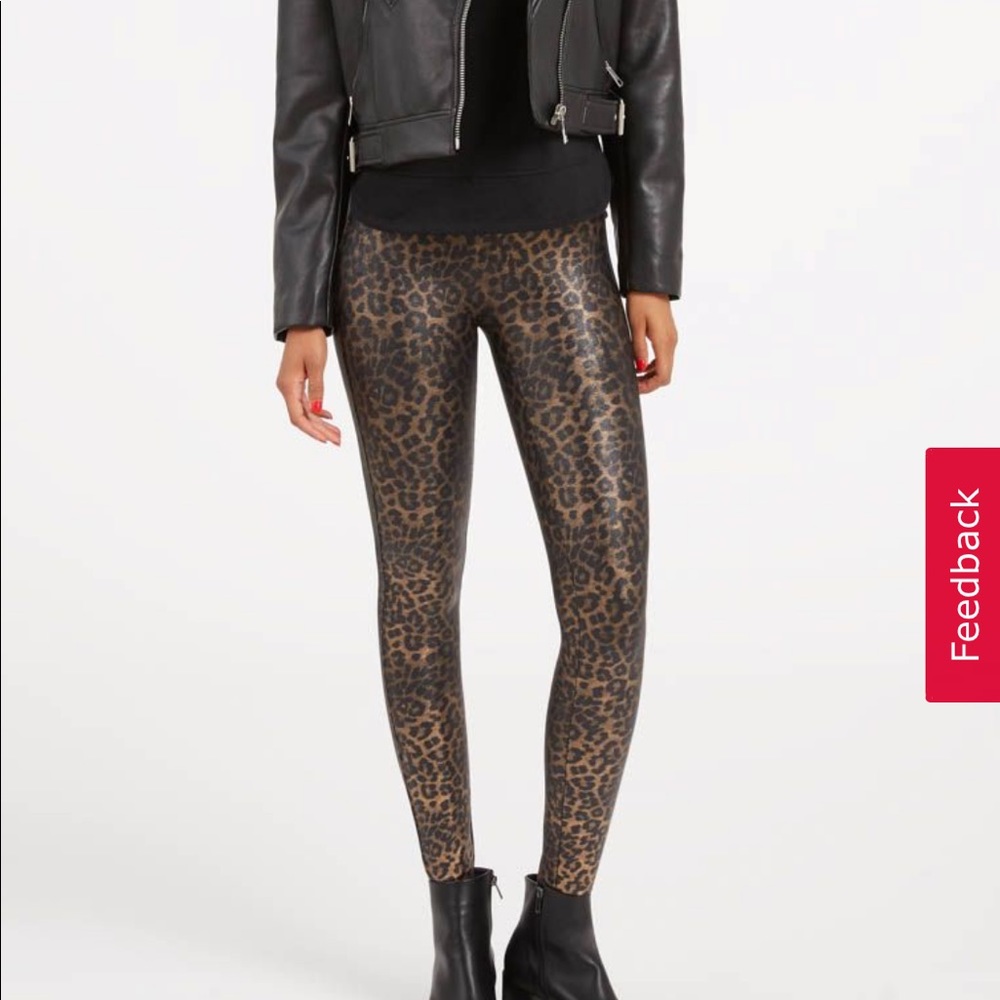 SPANX Faux Leopard Leggings